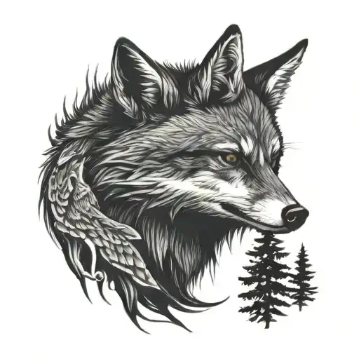 Raccoon Wolf Deer Owl