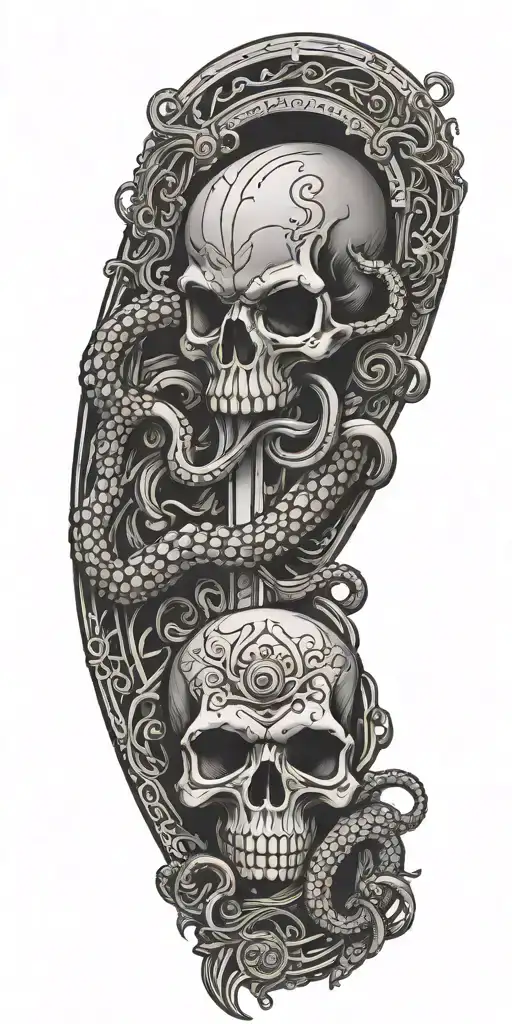 Octopus Sword Skull