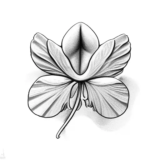 Angel On Cloud Holding A 4 Leaf Clover