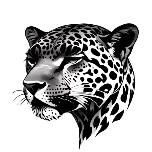 Jaguar Head Forest Background