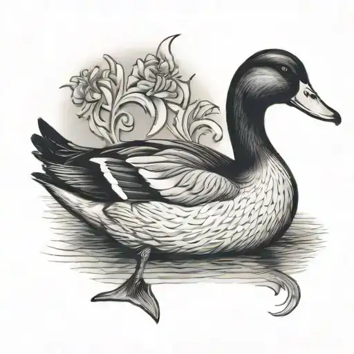 Western Duck With Number 315