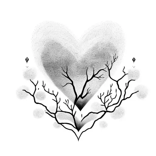 A Serene Nature Scene With A Heartbeat Line Symbolizing Love And Humanity