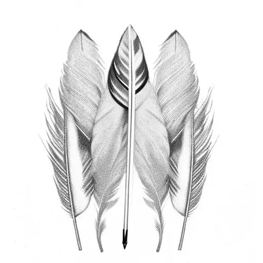 Feather Quill With Scales