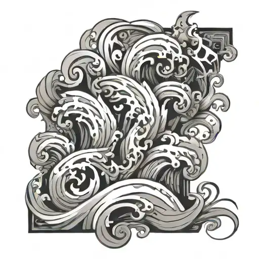 Wind Pattern Forming The Shape