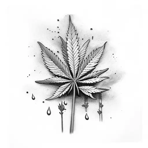 Realistic Marijuana Plant Sleeve