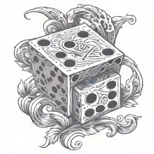 No Dice Symbolizing The Gamble