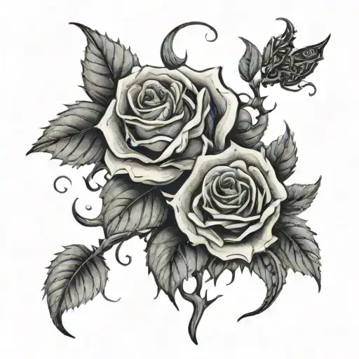 Demons Breaking Out Of Rose Thorn Garden