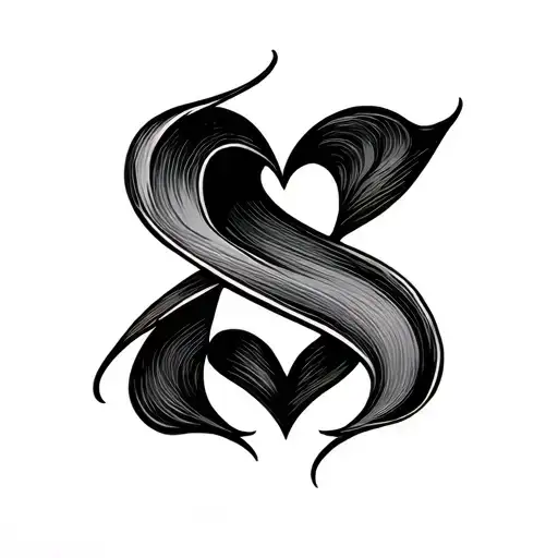 Initial Calligraphy I S Rushed With A Heart On The Inside Of The Wrist