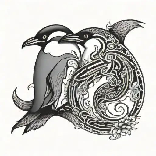 Penguin Yin Yang Forever