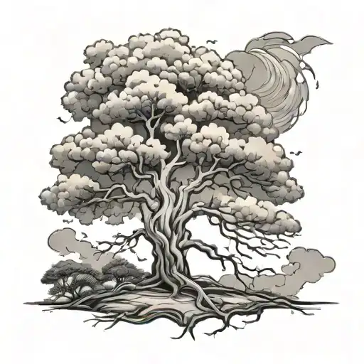 Tree With Storm