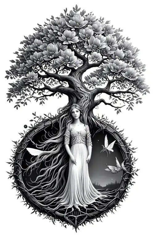 Tree Of Life And Fairy