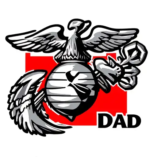 Marine Corps Emblem Dad