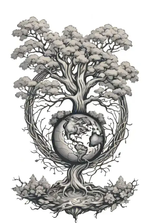Mother Earth Tree Surrounded