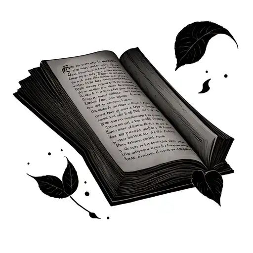 Open Book With Words