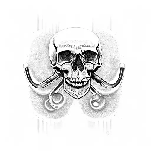 Skull Stethoscope Pistos Glock