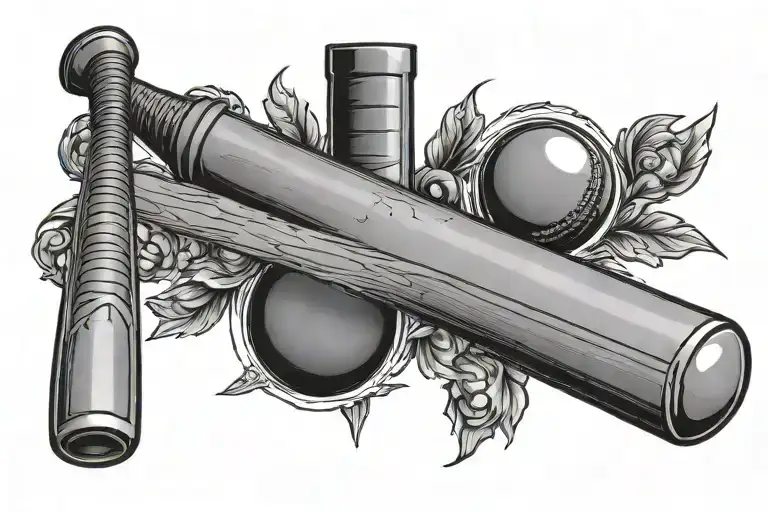 Cricket Bat And Ball Morphing