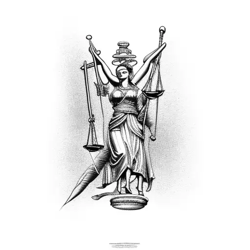 Lady Justice With Blue Eye Cover Full Sleeve