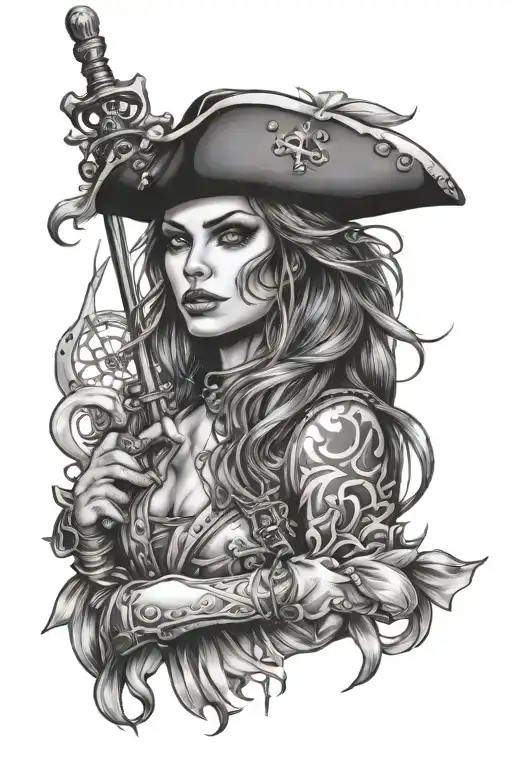 Beautiful Female Pirate