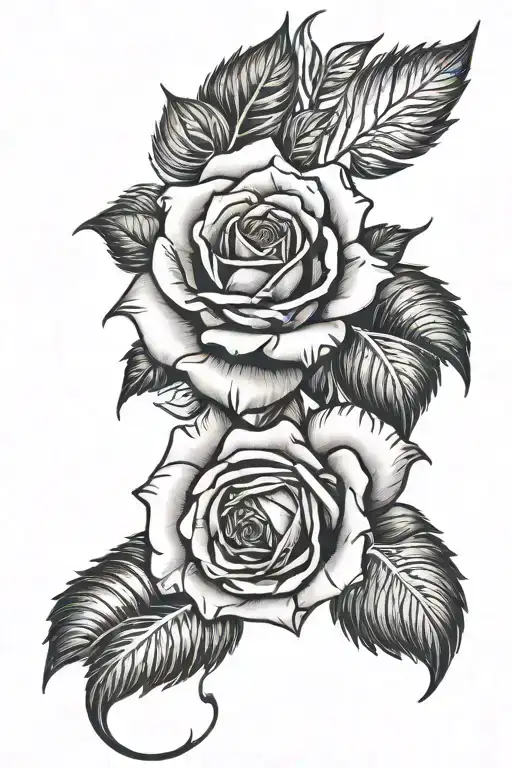 Cadeceus Through A Rose