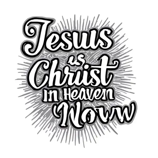 Jesus Christ Is In Heaven Now Text