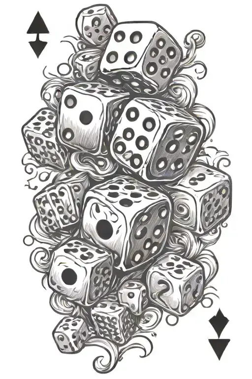 No Dice Symbolizing The Gamble