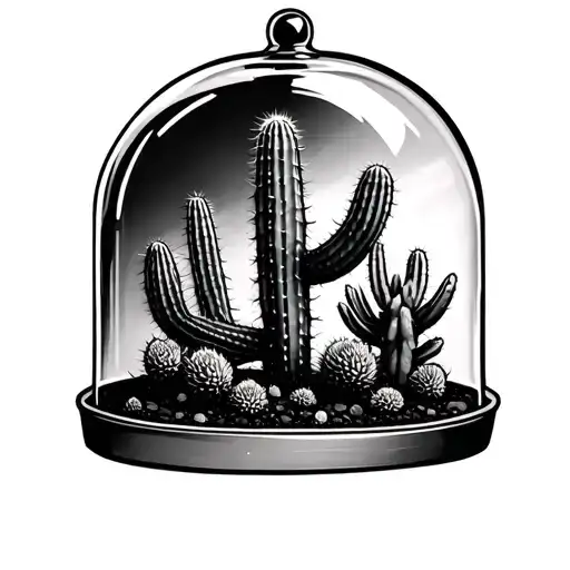 Cactus In A Dome