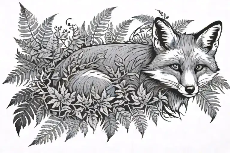 Fox In Ferns