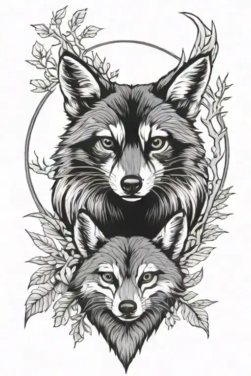 Raccoon Wolf Deer Owl