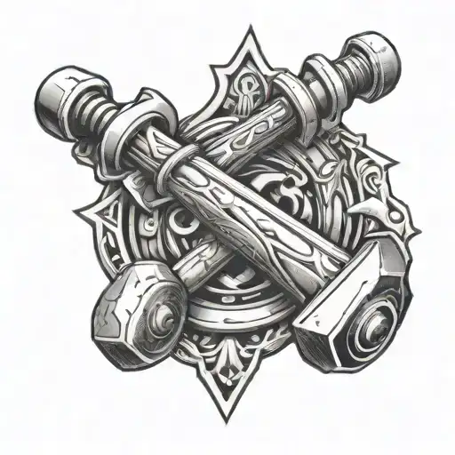 Barbell Weights Sword Strong