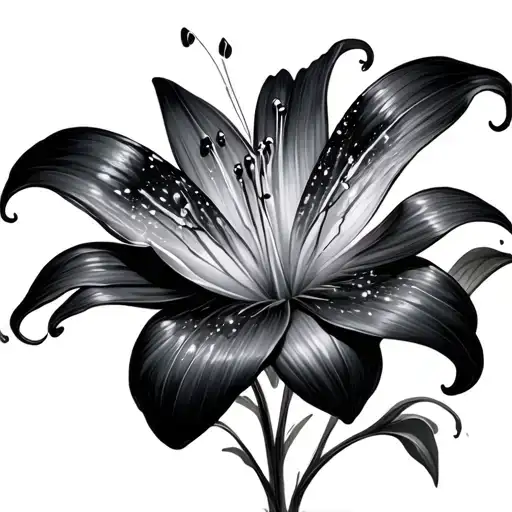 Butterfly Sparkle Lily Flower