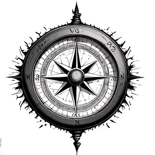 Black Work Compass