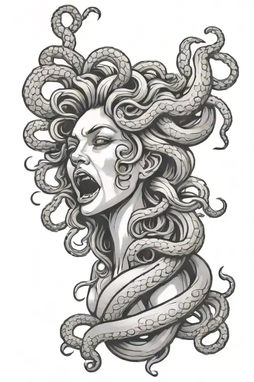 Medusa Cry Cigarette Being Consumed