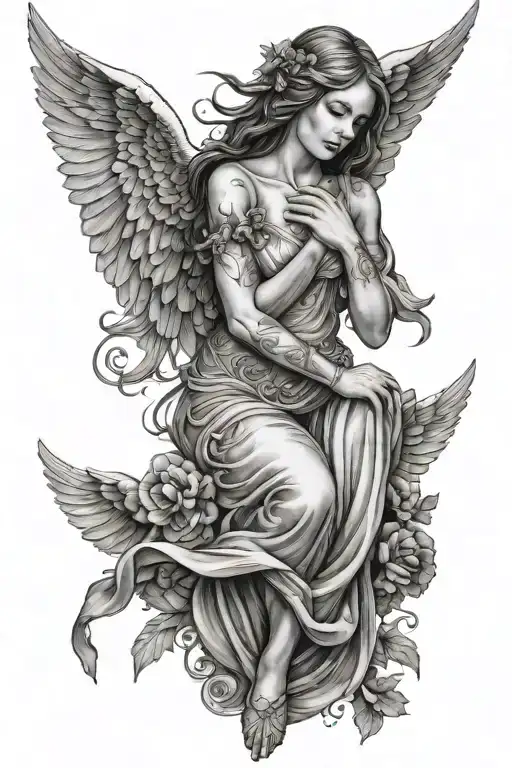 Female Angel And 4 Dovex