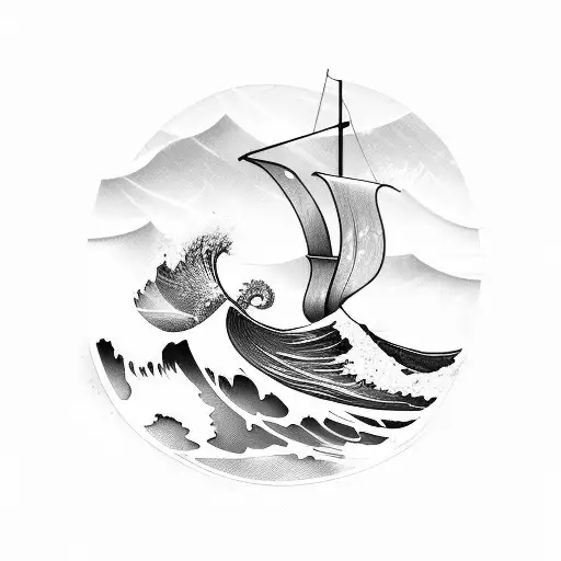 Ocean Wave With Beach