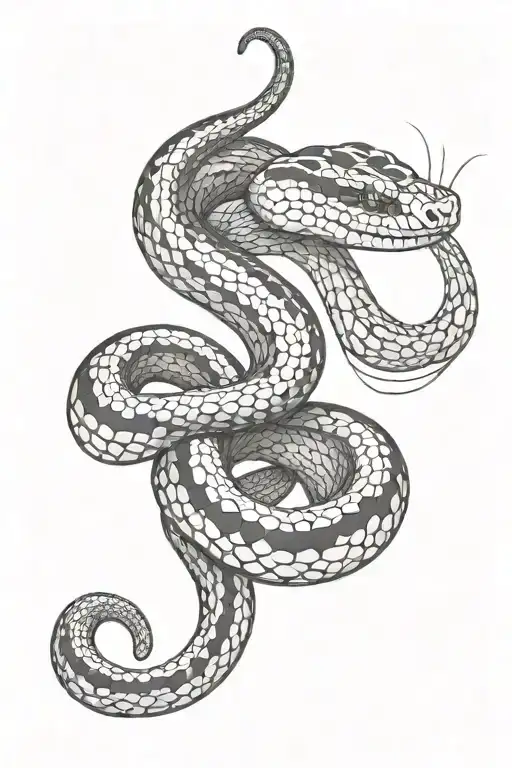 Snake Crawling Towards