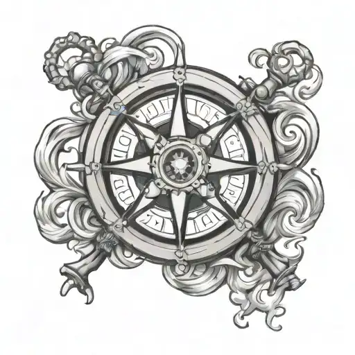 Ships Wheel Clock