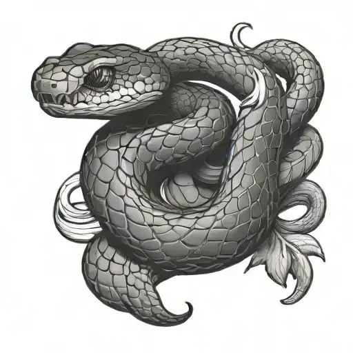 The Snake Bracelet Is All Around The Hand