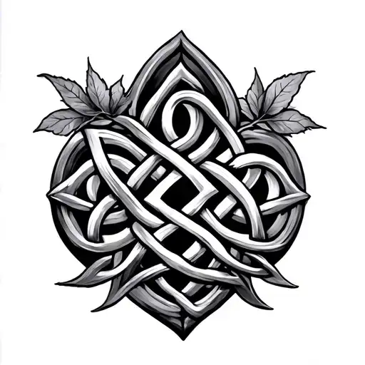 5 Dlement Of Nature In A Celtic Knot