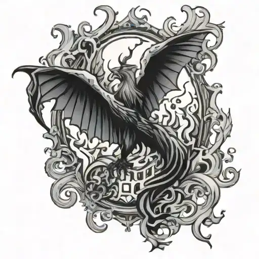 154 Gothic On Fire Creast