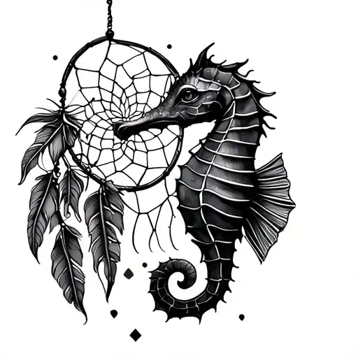 Seahorse And Dreamcatcher