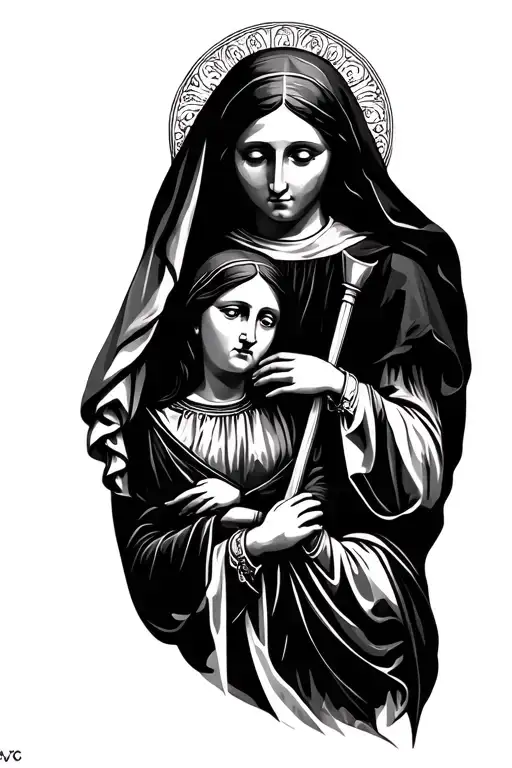 Mother Mary And Joan Of Arc