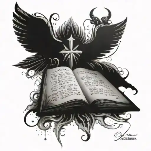 Religious Tattoo With A Bible Quote 'Not All