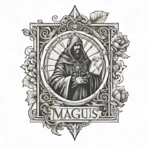 The Magus Tarot Card
