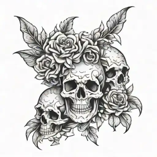 Floral Skulls