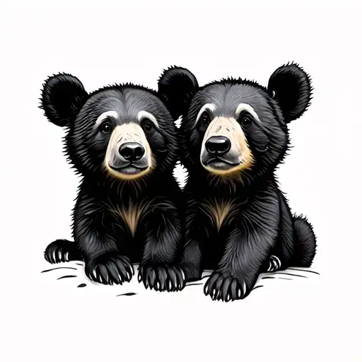 Two Bear Cubs
