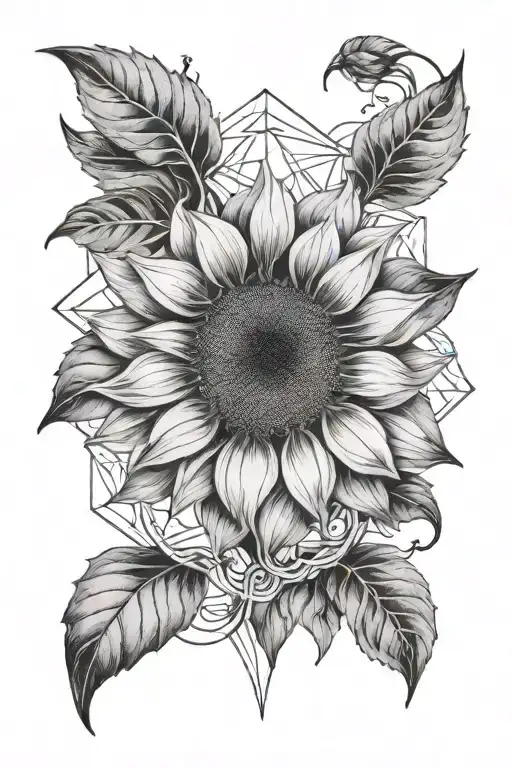 Reading Sunflower Geometric