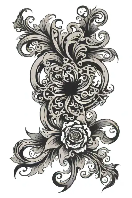 Goth Themed Easy Pattern Forming The Shape