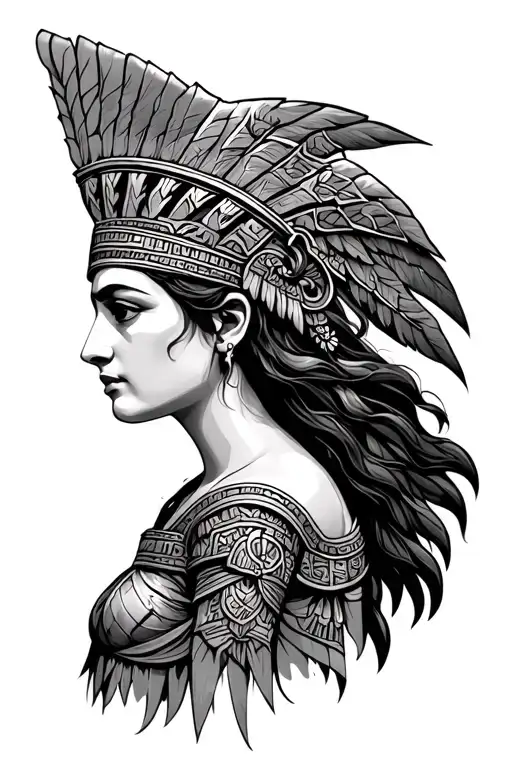 Greek Goddess Athena Aztec