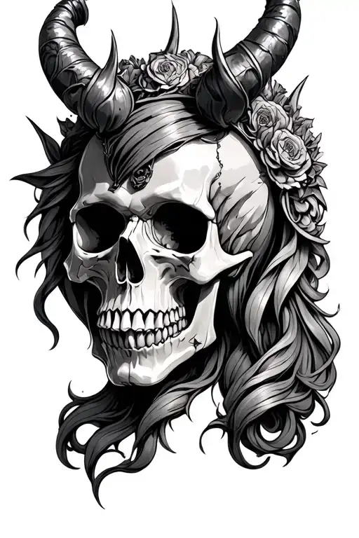 Dead Midevil Queen Skull