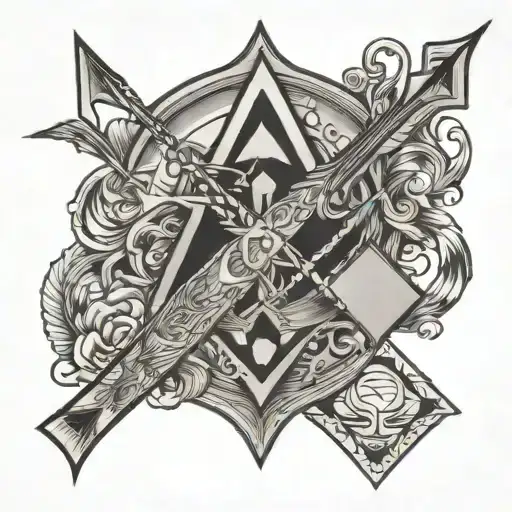 Water And Arrow Anda Ace Card